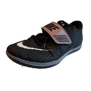 Nike Air Zoom HJ Elite Track Field Spikes 806561 Black Mens 7.5 Womens 9 *FLAW*
